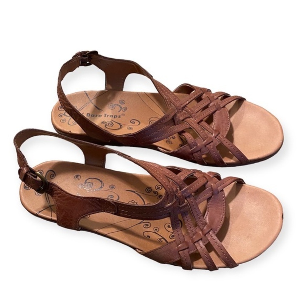 BareTraps‎ Shoes Sandals Women’s Size 11M Brown Straps Open Toe Flaw Inside